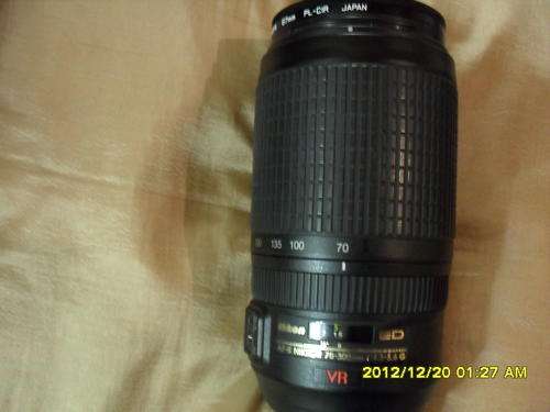 NIKON ZOOM  LENS   AF-NIKKOR 70-300 mm 1:4.5-5.6  G  ED   VR .