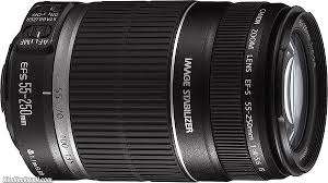 CANON    ZOOM  LENS EF-S   55 - 250 mm  1: 4-5.6  IMAGE  STABILIZER .