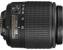 NIKON  DX  LENS  AF-S NIKKOR  55-200 mm 1:4-5.6  G    ED  + HOOD