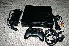 MICROSOFT XBOX 360 . ( 1439 ) BLACK + 1 CONTROL