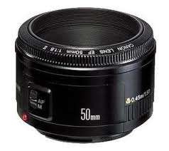 CANON  EF   50   MM     F1.8 II  +    REAR  CAP AND  52 mm FILTER .