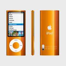 ** 8GB Apple iPod Nano 4th gen. with protective iLuv clear case and screen protector