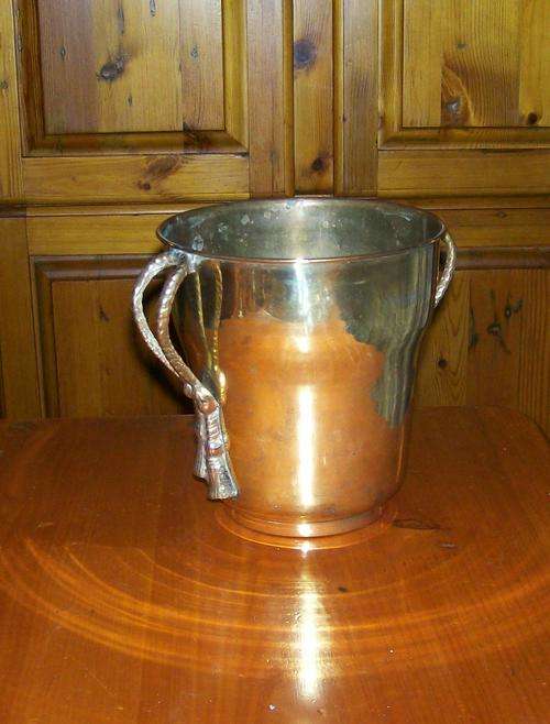 VERY OLD AND LARGE BRASS PLANTER