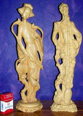 *** Pair of stunning and very old Oriental Figures ***