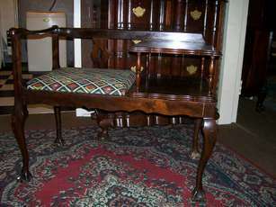 Antique Ball and Claw Telephone Table