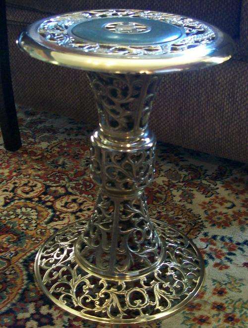 *** AWESOME AND EXTREMELY RARE SOLID BRASS SIDE TABLE ***