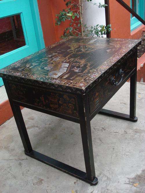 Antique vintage retro asian chinese Japanese styled Solid Table side board server