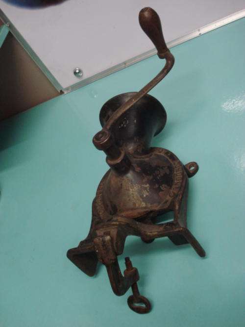 Antique Large Cast Iron No. number 4 Spong & Co Ltd Coffee Mill Grinder - Made in London England