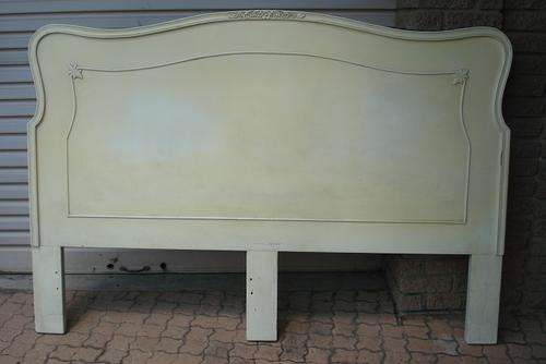 Genuine Antique Queen size French style Double bed Headboard Frame