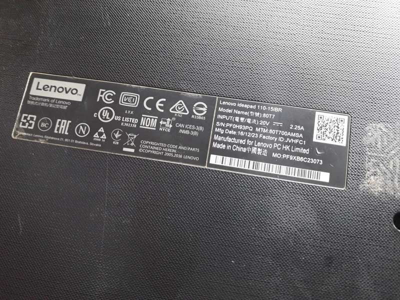 Lenovo IdeaPad 110-15IBR