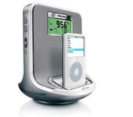 Philips Docking Entertainment System AJ301D Dock for iPod dual alarms