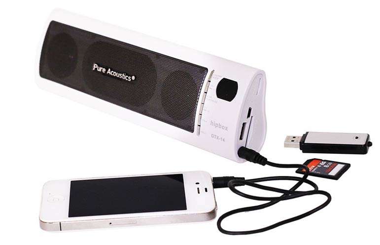 Pure Acoustic Hipbox GTX-12 Portable Speaker (WHITE)
