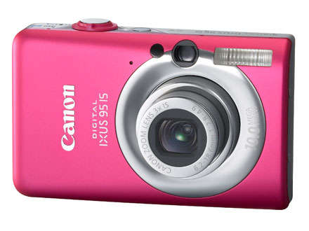 Canon Digital Ixus 95IS 10MP Compact Digital Camera - Pink