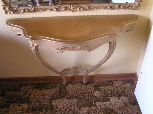 Antique Wall mounted Mirror and Table