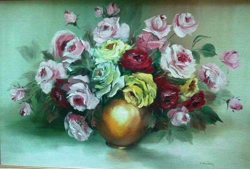Roses in oil   -    Large painting