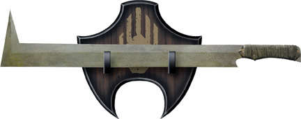 LORD OF THE RINGS UrukHai Scimitar Sword with plaque 32 inch GREAT VALUE!!!