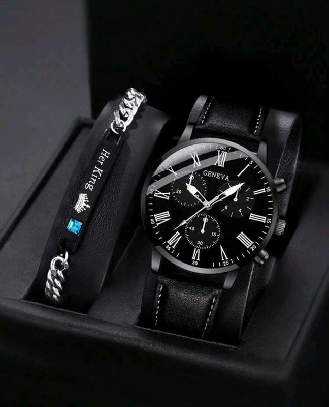 Geneva Analog Watch with FREE Bracelet