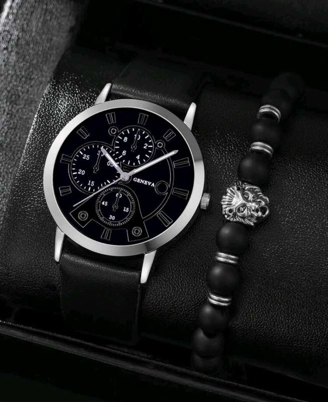 Geneva Analog Watch with FREE Bracelet