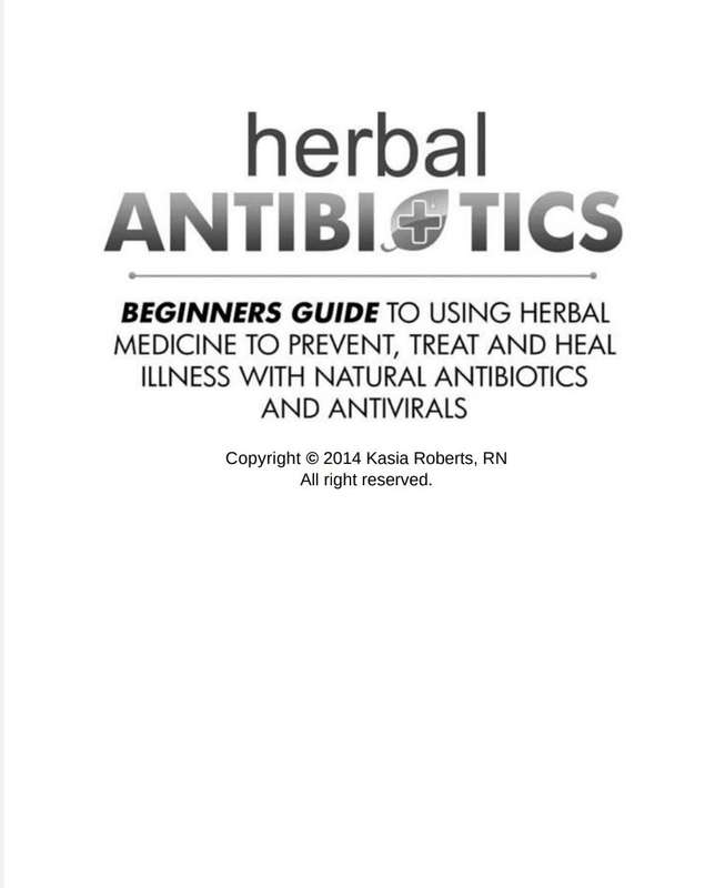 Herbal Antibiotics PDF Beginners Guide to Using Herbal Medicine