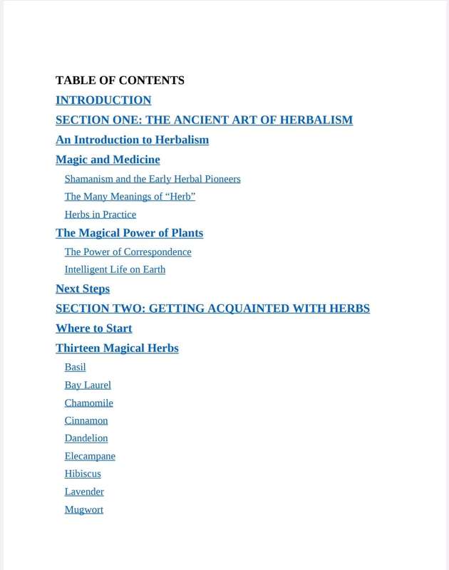 Wicca Herbal Magic EBook PDF
