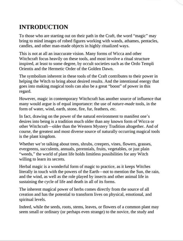 Wicca Herbal Magic EBook PDF