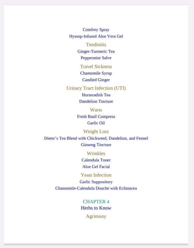 Herbal Medicine Natural Remedies Ebook PDF
