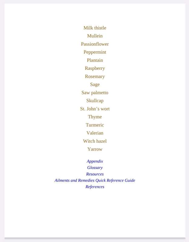 Herbal Medicine Natural Remedies Ebook PDF