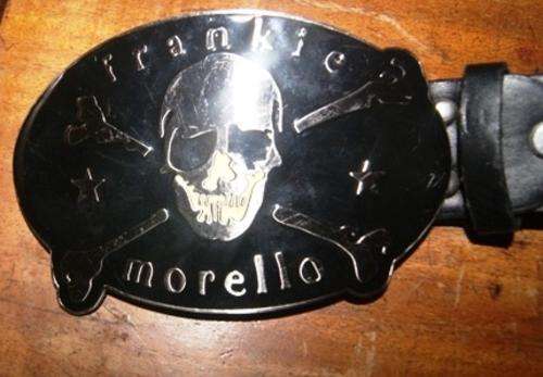 SPRING SALE TILL 5 SEPT: Black FRANKIE MORELLO belt with Skull was R30