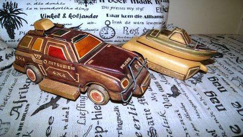 Wooden Pajero with Yamaha boat