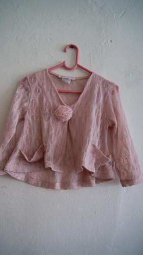 Pink knitted cardigan size 3