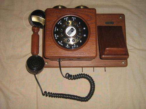 Antique Wooden Wall Telephone (WORKING!!)