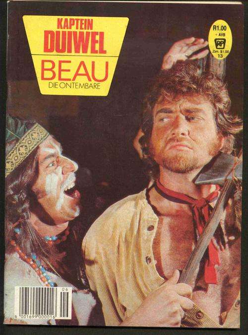 KAPTEIN DUIWEL / BEAU Die ONTEMBARE (Swart en Wit Fotoverhale; Laat Jare '70's, Begin 80's)