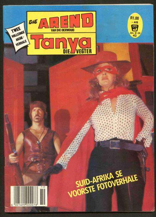 DIE AREND VAN DIE OERWOUD / TANYA DIE VEGTER 42 (Swart en Wit Fotoverhale; Later '70's, Begin 80's)