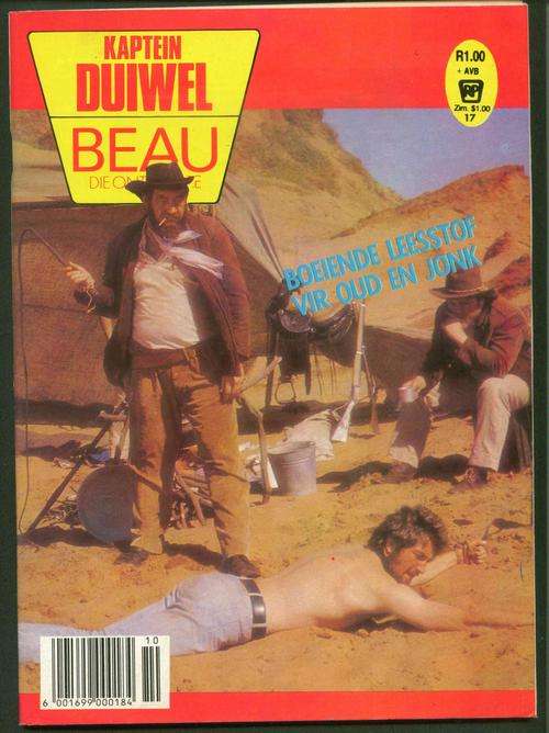 KAPTEIN DUIWEL / BEAU DIE ONTEMBARE No. 17 (Swart en Wit Fotoverhale; Later '70's, Begin 80's)