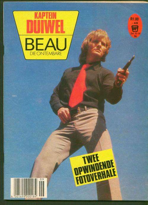 KAPTEIN DUIWEL / BEAU DIE ONTEMBARE No. 16 (Swart en Wit Fotoverhale; Later '70's, Begin 80's)
