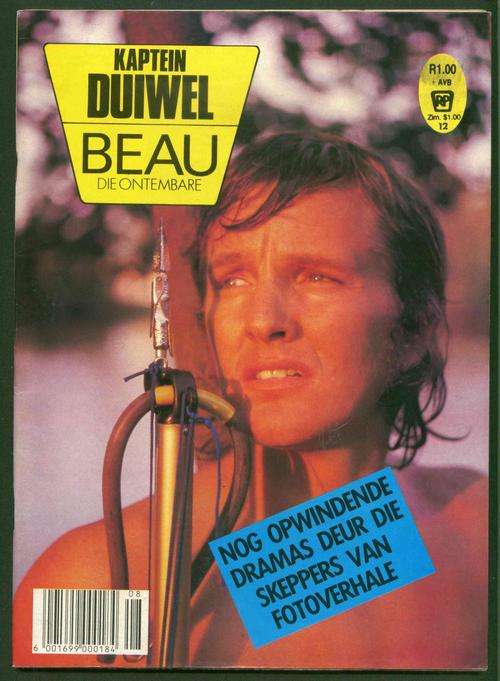 KAPTEIN DUIWEL / BEAU DIE ONTEMBARE No. 12 (Swart en Wit Fotoverhale; Later '70's, Begin 80's)