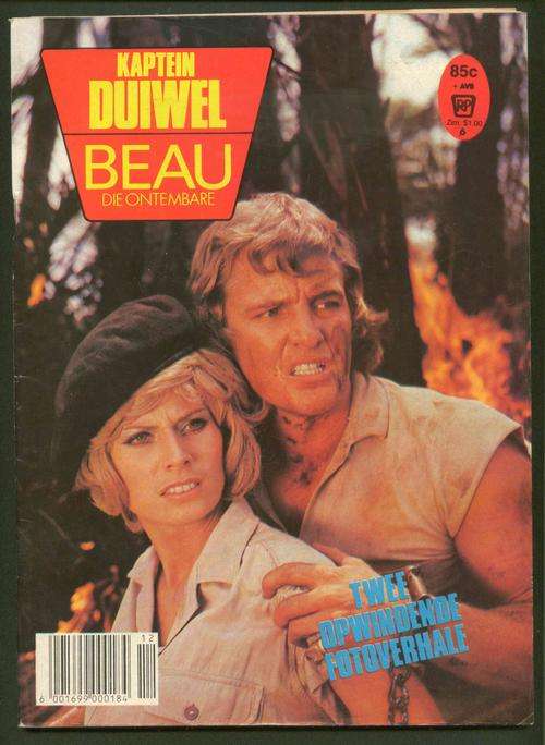 KAPTEIN DUIWEL / BEAU DIE ONTEMBARE No. 6 (Swart en Wit Fotoverhale; Later '70's, Begin 80's)