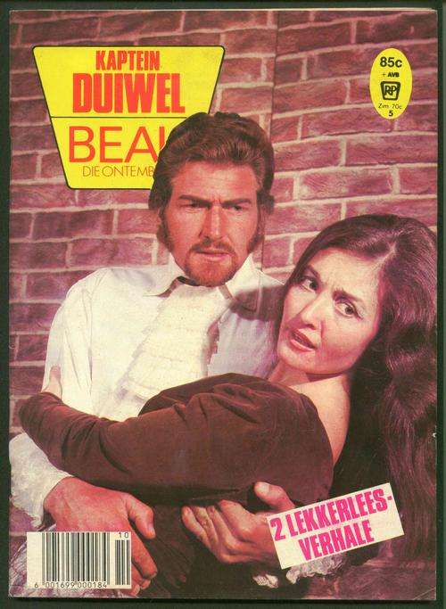 KAPTEIN DUIWEL / BEAU DIE ONTEMBARE No. 5 (Swart en Wit Fotoverhale; Later '70's, Begin 80's)
