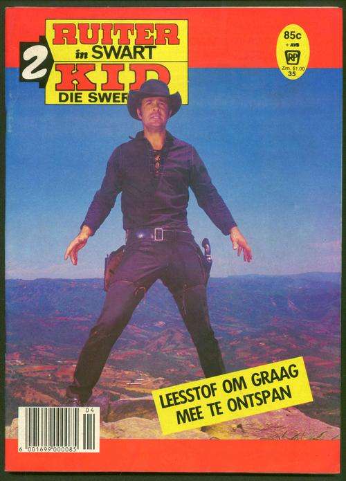 RUITER IN SWART / KID DIE SWERWER No.35 (Swart en Wit Fotoverhale; Later '70's, Begin 80's)