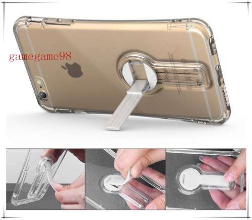 TPU Back With Stand Holder 360 Degree Rotation Case For APPLE IPHONE 7 PLUS