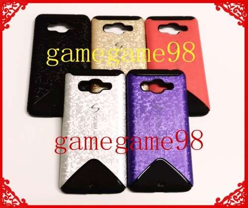 TPU+PC Anti-Knock Hard Case Armor Back for Samsung grand prime plus SM G532 and free tempered glass