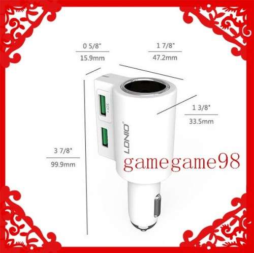 LDNIO  4.2A Dual USB Ports Intelligent Car Charger for (CE/RoHS) ANDROID OR IOS DEVICE