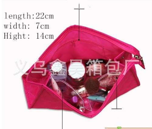 Woman Nylon Cosmetic Bag Toiletry Kit Outdoor Travel Storage Bag