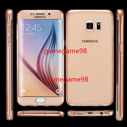 Shockproof TPU 360° Full Body Protective Clear Case Cover( front and back) Samsung Galaxy J7