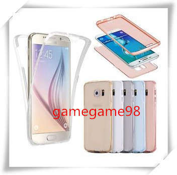 Shockproof TPU 360° Full Body Protective Clear Case Cover( front and back) Samsung Galaxy J7