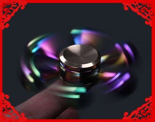 Rainbow  Fidget Brass Copper Metal Bearing Spinner Focus Toy EDC For Kids/Adults,LOCAL STOCK.