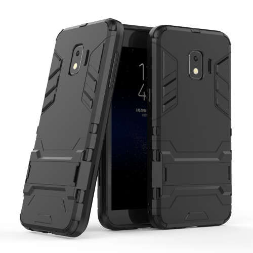 TPU+ PC 2 IN 1 Hybrid Dual Heavy Shockproof Stand Hard Back Case Cover FOR Samsung J2 Core