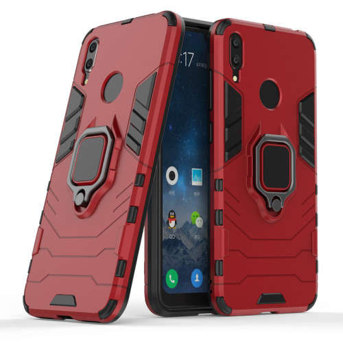 Shockproof Kickstand Ring Stand Armor Case for Huawei Y7 2019