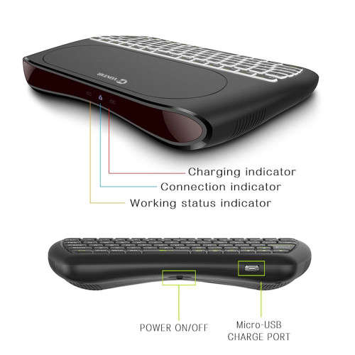 Mini Wireless d8-s silk screen version wireless 2.4ghz keyboard mx3 air mouse