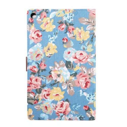 Flower Pattern Faux Leather Flip Case for Samsung Galaxy Tab A 10.1 (2019)